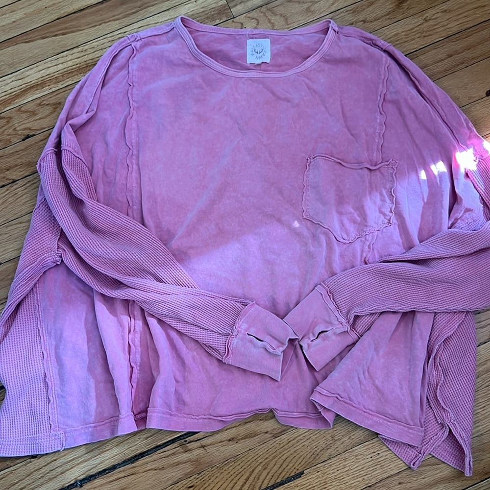 Waffle flowy top!
